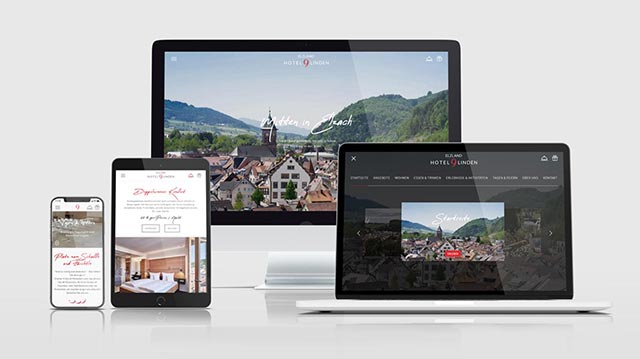 Webseite für das Elzland Hotel 9 Linden - tp werbeagentur