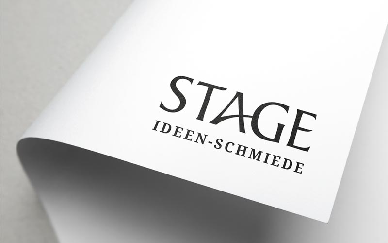 Briefpapier mit Logo - Corporate Design Stage Ideenschmiede