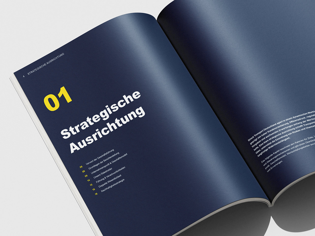 Abbildung einer Kapitelseite des Nachhaltigkeitsberichts 2025